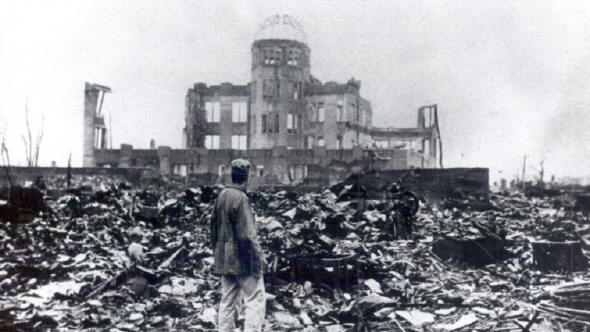 Das zerstörte Hiroshima nach dem Abwurf der Atombombe durch die US-Amerikaner am 06.08.1945 (dpa/picture alliance/UPPA/Photoshot)