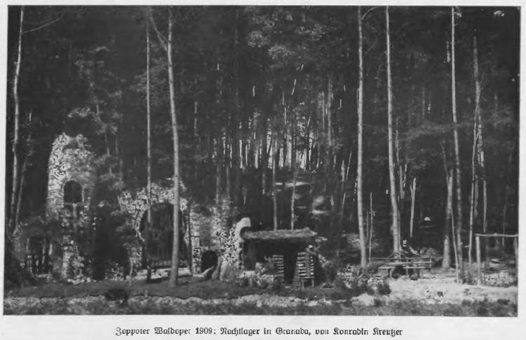 Bühnenbild der Erstaufführung 1909